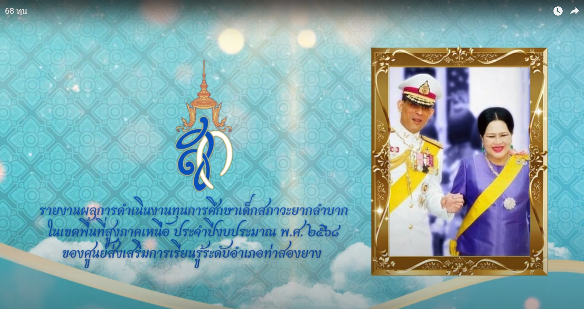 สรุปผลการดำเนินงานโครงการทุนการศึกษาเด็กสภาวะยากลำบากในเขตพื้นที่สูง ภาคเหนือ สกร.ระดับอำเภอท่าสองยาง